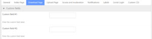 Download Page - Custom fields